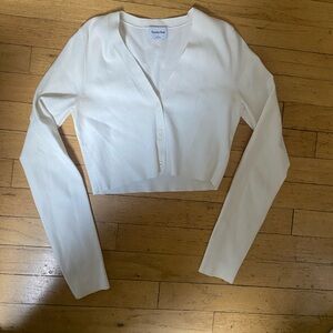 Sunday Best white cardigan. Size small